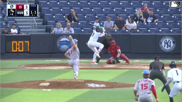 Roderick Arias grounds into a double play, second baseman Nick Biddison to shortstop Tyler Pettorini to first baseman Luke Davis. Kaeden Kent out at 2nd. Roderick Arias out at 1st.