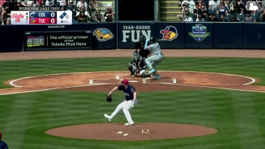 Konnor Pilkington In play, run(s) to Angel Genao