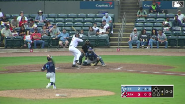 Charlie Pagliarini homers (1) on a fly ball to right field.