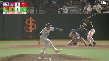 Lorenzo Meola reaches on a throwing error by third baseman Mairoshendrick Martinus. Broedy Poppell scores. Lorenzo Meola to 2nd.