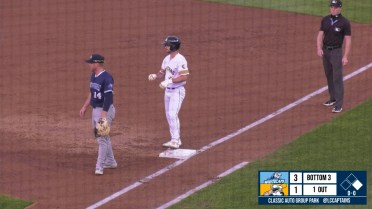 Nick Mitchell collects three hits