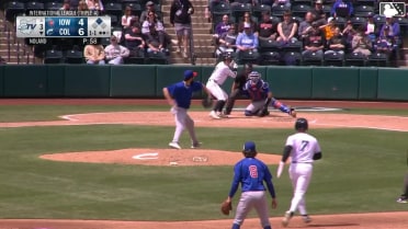 Milan Tolentino triples (1) on a sharp line drive to center fielder Justin Dean. Stuart Fairchild scores.