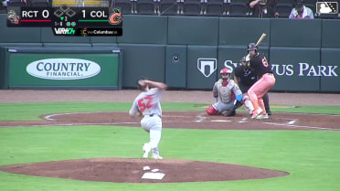 Will Verdung homers (2) on a line drive to left field.