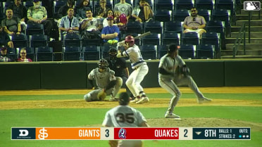 Kendrey Maduro singles on a fly ball to center fielder Andy Polanco. Hayden Alvarez scores. Kevyn Castillo to 3rd.