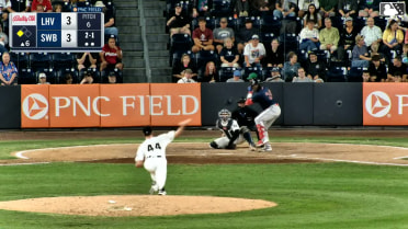 Paul McIntosh reaches on a throwing error by third baseman Max Schuemann. Carter Kieboom scores.