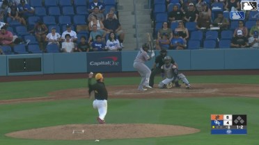 Starlin Aguilar homers (9) on a line drive to right field.