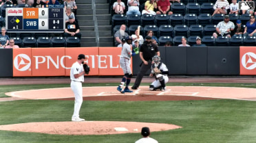 Ronny Mauricio homers (9) on a fly ball to right center field. Nick Morabito scores.