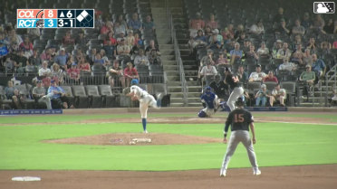 Adam Zebrowski doubles (3) on a fly ball to center fielder Raudi Rodriguez. David McCabe scores. Jordan Groshans to 3rd.