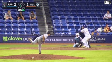 Ryan Tayman homers (4) on a fly ball to left field.