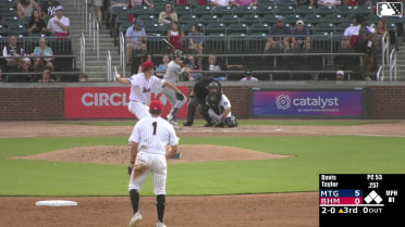 Brayden Taylor homers (12) on a fly ball to right center field.