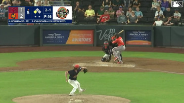 Eddys Leonard singles on a ground ball to center fielder Brayan Buelvas. Diego Velasquez scores.