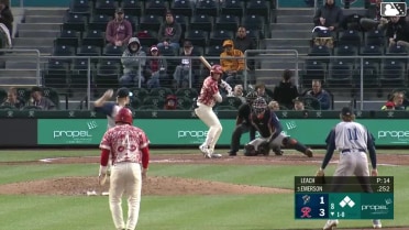 Hudson Leach In play, run(s) to Colt Emerson