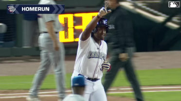 Felix Reyes' first Triple-A home run
