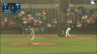 Christian Bethancourt homers (10) on a line drive to left field.
