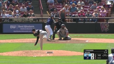 Sawyer Strosnider homers (1) on a fly ball to right center field.