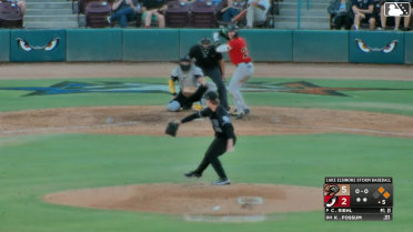 Kyle Fossum singles on a line drive to right fielder George Bilecki. Roldy Brito scores. Wilder Dalis to 2nd.