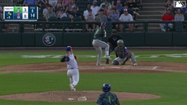 Jack O'Dowd doubles (3) on a sharp line drive to right fielder Jackson Castillo. Dyan Jorge scores. Roc Riggio scores.