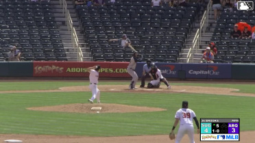 Cavan Biggio homers (16) on a fly ball to right field.