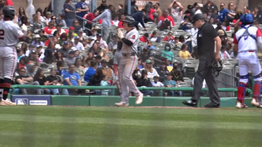 Carlos Gutierrez's first Single-A home run