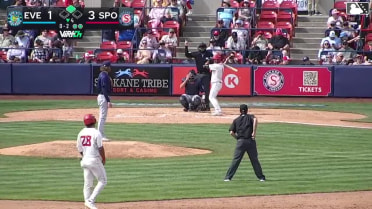 Jacob Humphrey singles on a sharp line drive to center fielder Jonny Farmelo. Juan Castillo scores.