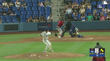 Landyn Vidourek singles on a line drive to center fielder Mairoshendrick Martinus. Ronny Ugarte scores. Jesus Freitez to 3rd.