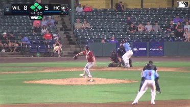 Cannon Peebles singles on a line drive to second baseman Luis Lameda. Johan Rodriguez scores. Juneiker Caceres to 3rd.