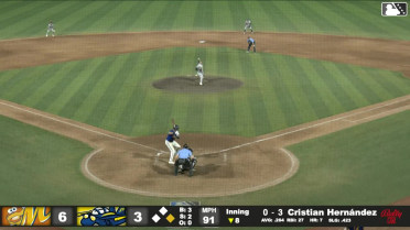 Cristian Hernández homers (8) on a fly ball to left field. Cam Cannarella scores.