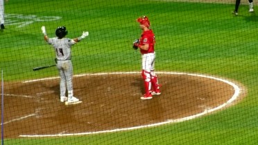 Kenni Gomez's first Single-A homer