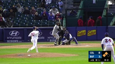 CJ Kayfus singles on a ground ball to right fielder Yohendrick Pinango. Petey Halpin scores. Travis Bazzana scores.