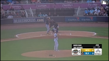 Xavier Isaac homers (16) on a fly ball to right center field.