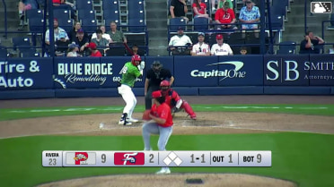 Alex Binelas homers (13) on a line drive to left center field.