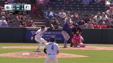 Drew Waters homers (6) on a fly ball to right field. Kameron Misner scores.