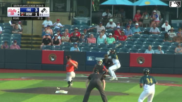 Tate Southisene out on a sacrifice fly to center fielder RJ Austin. Dallas Macias scores.