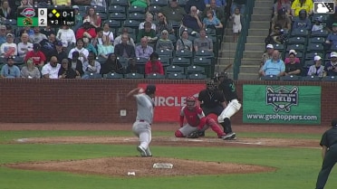 Jhonny Severino homers (5) on a fly ball to left center field. Axiel Plaz scores. Jared Jones scores.