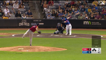 Bryan Sammons records his eighth strikeout of the game