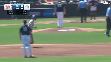Chris Newell homers (4) on a fly ball to right field. Jake Gelof scores.