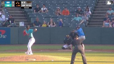 Luke Hill grounds into a double play, third baseman Anderson De Los Santos to second baseman Aron Estrada to first baseman Adam Retzbach. Juan Benjamin scores. Cameron Barstad out at 2nd. Luke Hill out at 1st.