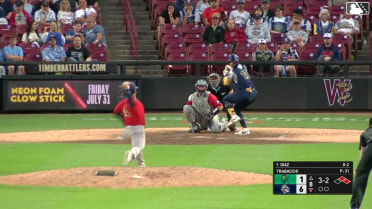 Blayberg Diaz singles on a line drive to right fielder Jacob McCombs. Daniel Guilarte scores. Luiyin Alastre to 3rd.