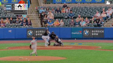 MJ Melendez homers (2) on a fly ball to right field.