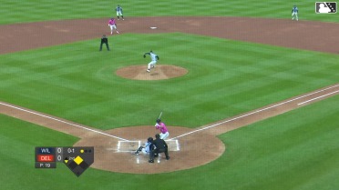 Edwin Amparo homers (1) on a fly ball to right field. Joshua Liranzo scores.