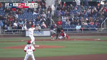 Jace Bohrofen homers (9) on a fly ball to center field.