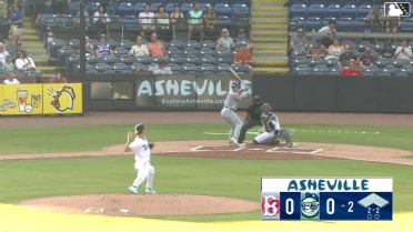 John Spikerman homers (1) on a fly ball to right field.