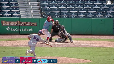 Jack Hopko doubles (1) on a ground ball to left fielder Bryce Fowler. Victor Cardoza scores. Macon Winslow scores. Cade Climie to 3rd.