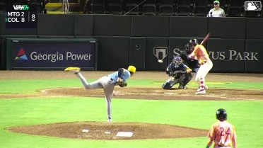 Alex Lodise singles on a sharp line drive to center fielder Mac Horvath. John Gil scores. Eric Hartman to 3rd.