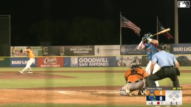 Tirso Ornelas homers (16) on a fly ball to center field.