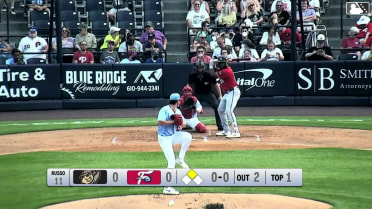 Callan Moss singles on a line drive to right fielder Raylin Heredia. Keiner Delgado scores.