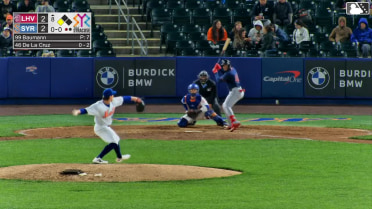 Mike Baumann In play, run(s) to Bryan De La Cruz