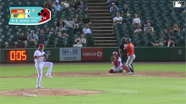 Colin Yeaman homers (2) on a fly ball to left center field.