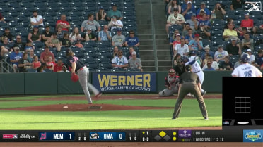 Nick Loftin hits a two-run home run to left field