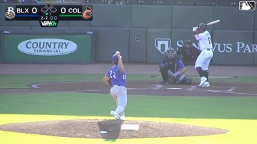 Lizandro Espinoza homers (2) on a fly ball to left field.